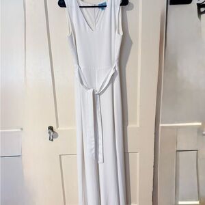 CeCe White Sleeveless Maxi Dress